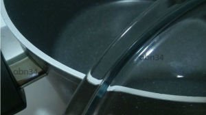 22cm Döküm Alüminyum Granit Tencere Full Granit Kaplama Cam Kapakli Ezme Alüminyum Derin Tencere abn