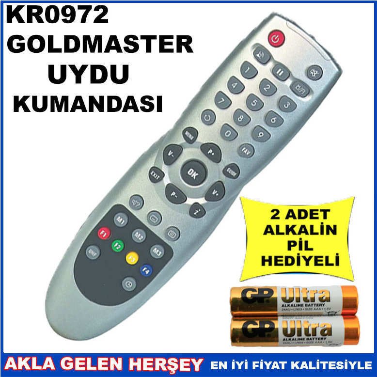 GOLDMASTER UYDU CİHAZI Receiver KUMANDA KR0972