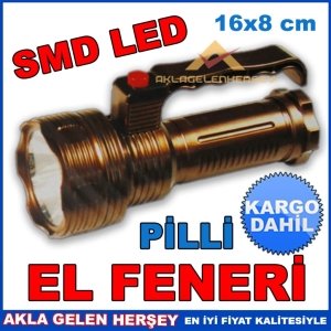 kargo dahil YÜKSEK IŞIK VE TASARRUF, PİLLİ SMD LED EL FENERİ