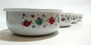 MASTER 4lü SET DESENLİ EMAYE SAKLAMA KABLARI