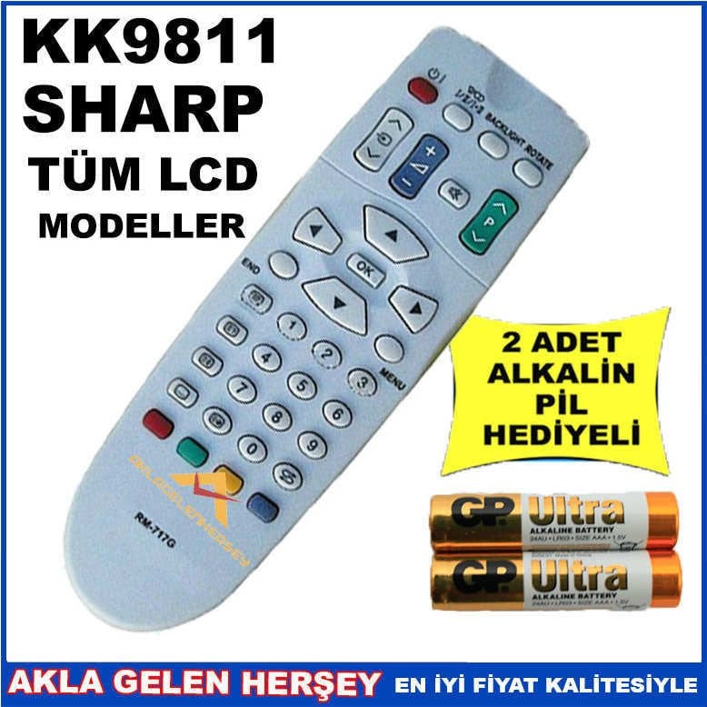 SHARP LCD-PLAZMA TELEVİZYON KUMANDASI KK9811