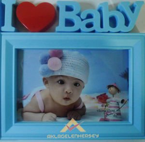 BEBEKLER İÇİN YATAY VE DİKEY MAVİ-PEMBE ÇERÇEVE