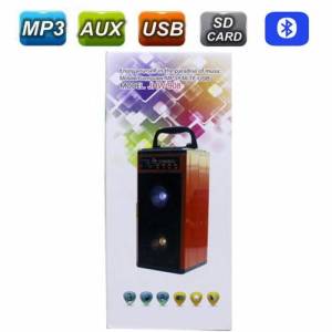 Yüksek Ses Düzeyli Taşınabilir Müzik Kutusu Bluetooth Aux Usb Sd Card Özellikli Şarjlı