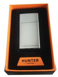 Gümüş Renk  Hunter Lighter Zippo Gazsız USB Kablolu Çakmak