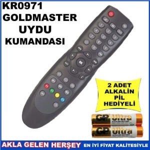 GOLDMASTER UYDU CİHAZI Receiver KUMANDA KR0971