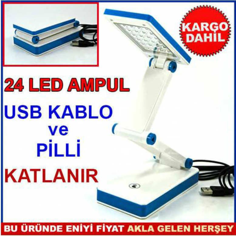 KATLANIR 24 LED AMPULLÜ IŞILDAK MASA LAMBASI