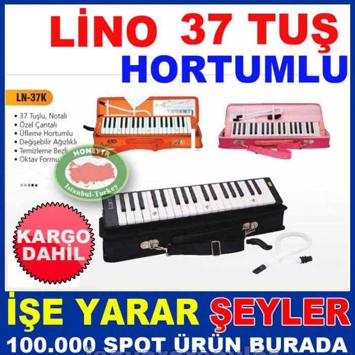 LİNO MELODİKA 37TUŞ NOTALIÜFLEME HORTUMU+ÇANTAKD