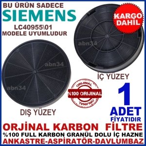 SİEMENS ANKASTRE DAVLUMBAZ FİLTRESİ LC40955\01 MODEL FİLTRE