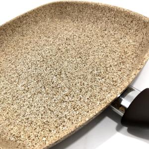 Kare Tipi Granit Kızartma Tavası 28x28cm 1.Kalite Falez Kare Tava 5 Katmanlı Dayanıklı Granit Tava