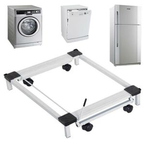 Metal Çeksür Çamaşır Makinesi Taşıma Altlığı Buzdolabı Makine Altlığı Tekerlekli Beyaz Eşya Taşıyıcı