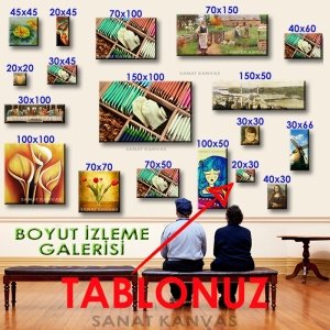 POŞET BİTKİ ÇAYLARI 7 değişen ölçü ORİJİNAL KANVAS TABLO