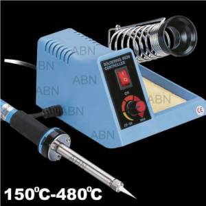 Hz99bl 150-450 Derece Isı Ayarlı Yamnaz Uçlu Havya-Lehim İstasyonu,Termostatlı Standlı Lehim Seti