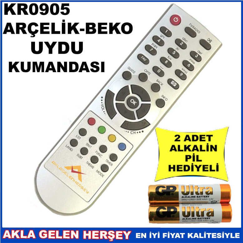 ARÇELİK-BEKO UYDU CİHAZI Receiver KUMANDA KR0905