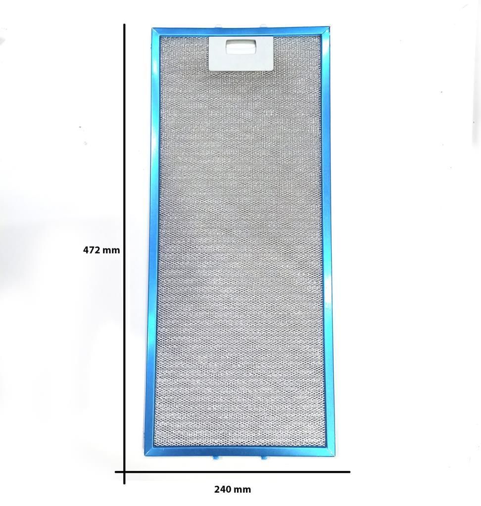 Davlumbaz 240mmx472mm Arka Ara 4,5 CM İki Tırnaklı Aspiratör Filtresi
