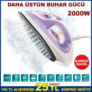 PHİLİPS 1026 ÖZEL TEFLON TABAN 2000W BUHARLI ÜTÜ