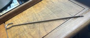 6 adet Paslanmaz Çelik Tokat Kebabı Şişi 30cm Ucu Delik Özel Ürün 7x2mm Kancalı Yassı Kebap Şişleri