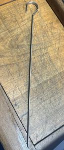 6 adet Paslanmaz Çelik Tokat Kebabı Şişi 30cm Ucu Delik Özel Ürün 7x2mm Kancalı Yassı Kebap Şişleri