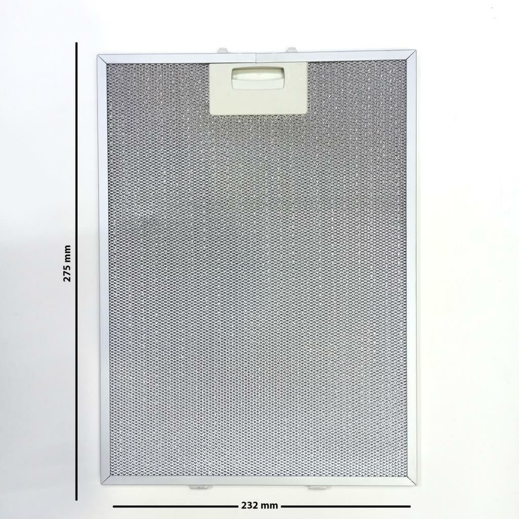 Davlumbaz 275mmx232mm Arka Ara 7,5 CM İki Tırnaklı Aspiratör Filtresi