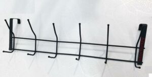 Paslanmaz Çelik Mat Siyah Metal Amerikan Kapı Askısı 12 kanca Çivisiz Vidasız Kapıya Askılı Montaj