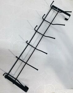 Paslanmaz Çelik Mat Siyah Metal Amerikan Kapı Askısı 12 kanca Çivisiz Vidasız Kapıya Askılı Montaj