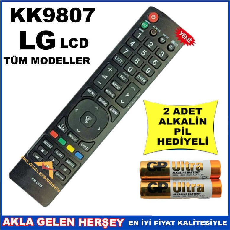 LG LCD-PLAZMA TELEVİZYON KUMANDASI KK9807