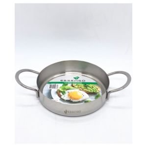 Essenso 18/10 Çelik 304 Kalite 3lü Sahan Seti ÇiftKulp 14-16-20cm Ömür Boyu Garantili Kupon Tava Set