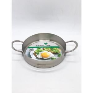 Essenso 18/10 Çelik 304 Kalite 3lü Sahan Seti ÇiftKulp 14-16-20cm Ömür Boyu Garantili Kupon Tava Set