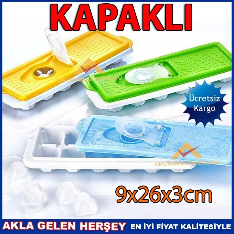 Ücretsiz Kargo HOBBY SU SIZDIRMAZ 12 BÖLMELİ KAPAKLI BUZLUK
