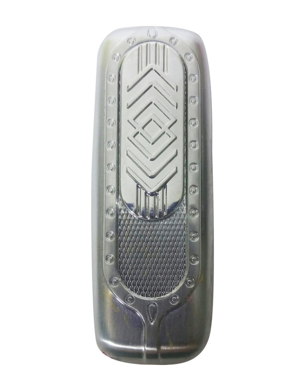 Gümüş Oval Lighter Gazsız USB Kablolu Rüzgarda Yanabilen Çakmak