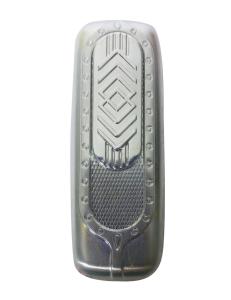 Gümüş Oval Lighter Gazsız USB Kablolu Rüzgarda Yanabilen Çakmak