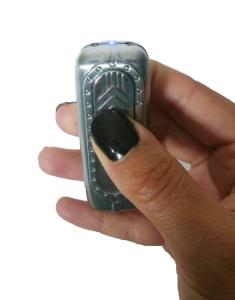 Gümüş Oval Lighter Gazsız USB Kablolu Rüzgarda Yanabilen Çakmak