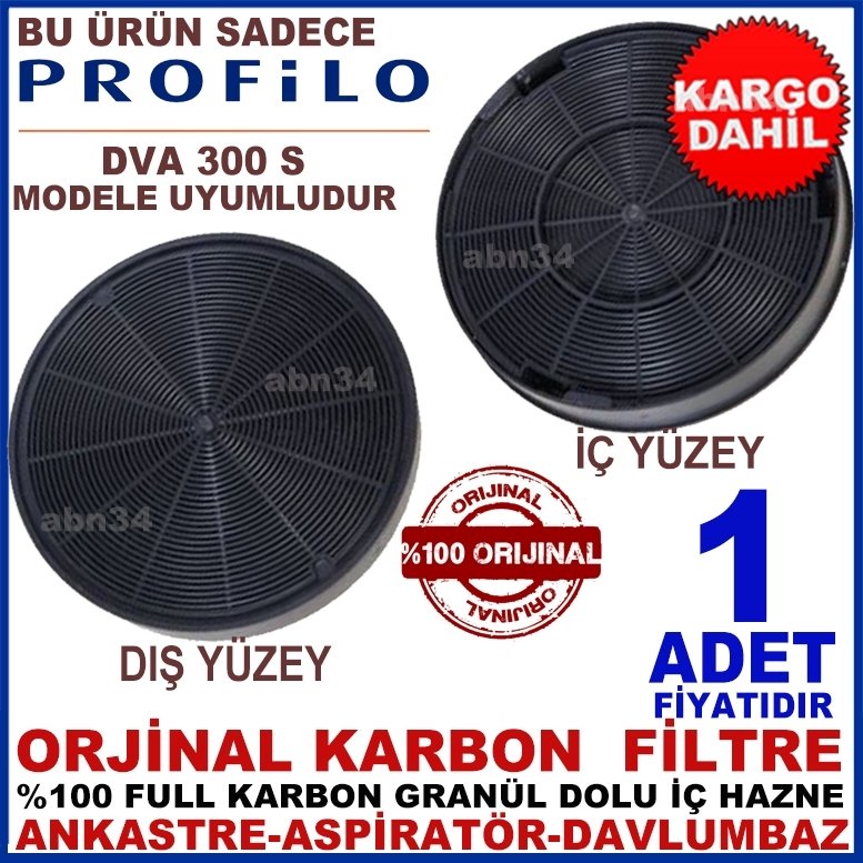 PROFİLO ANKASTRE DAVLUMBAZ FİLTRESİ DVA 300 S MODEL FİLTRE