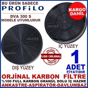 PROFİLO ANKASTRE DAVLUMBAZ FİLTRESİ DVA 300 S MODEL FİLTRE