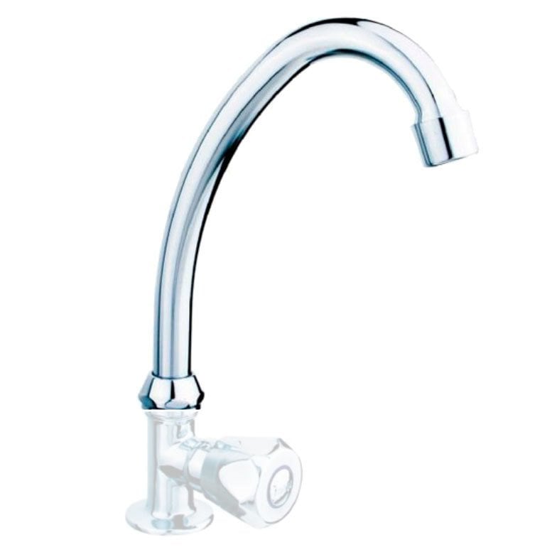 Krom Kaplama Döner Kısa Kuğu 22cm Uzunluğunda Kuğu Batarya Borusu Klasik Duvardan Musluk Borusu