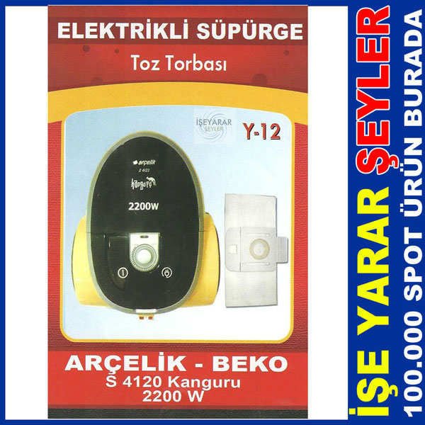 ARÇELİK BEKO ELEKTRİK SÜPÜRGE TOZTORBASI Y12