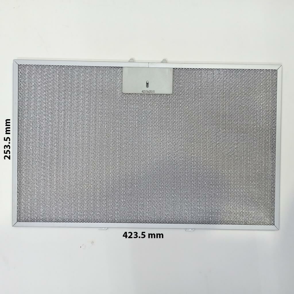 Davlumbaz 423.5mmx253.5mm Arka Ara 12,5 CM İki Tırnaklı Aspiratör Filtresi