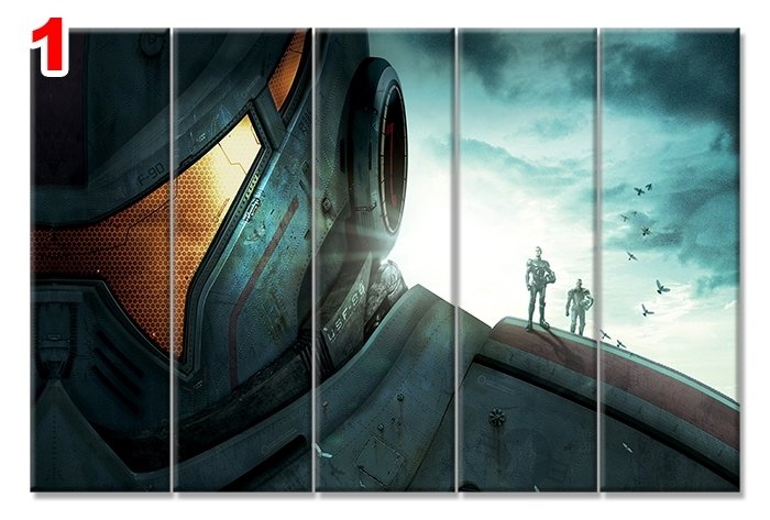 PACIFIC RIM 7 STİL 5 PARÇALI KANVAS TABLO