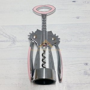 Çelik Kromaj Kaplama Şık Dekoratif Tirbüşon Şarap Mantar Tıpa Gazoz Açacağı Sağlam Çelik Tirbişon