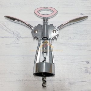 Çelik Kromaj Kaplama Şık Dekoratif Tirbüşon Şarap Mantar Tıpa Gazoz Açacağı Sağlam Çelik Tirbişon