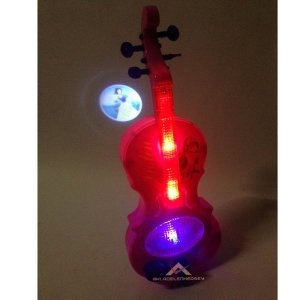 Mini Sevimli Oyuncak Keman Yay Işıklı Müzikli Müzik Dize Eğitici