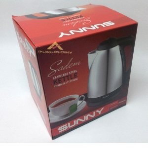 SUNNY 304 kALİTE Paslanmaz Çelik Kettle Otomatik Kapanır 1.7 LT