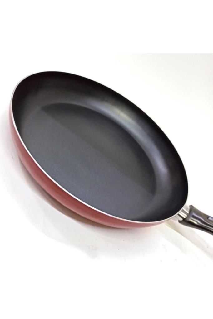 Teflon 30 Cm Çapında Piyasa Malı 1.5 Mm Ince Aliminyum Kızartma Tavası