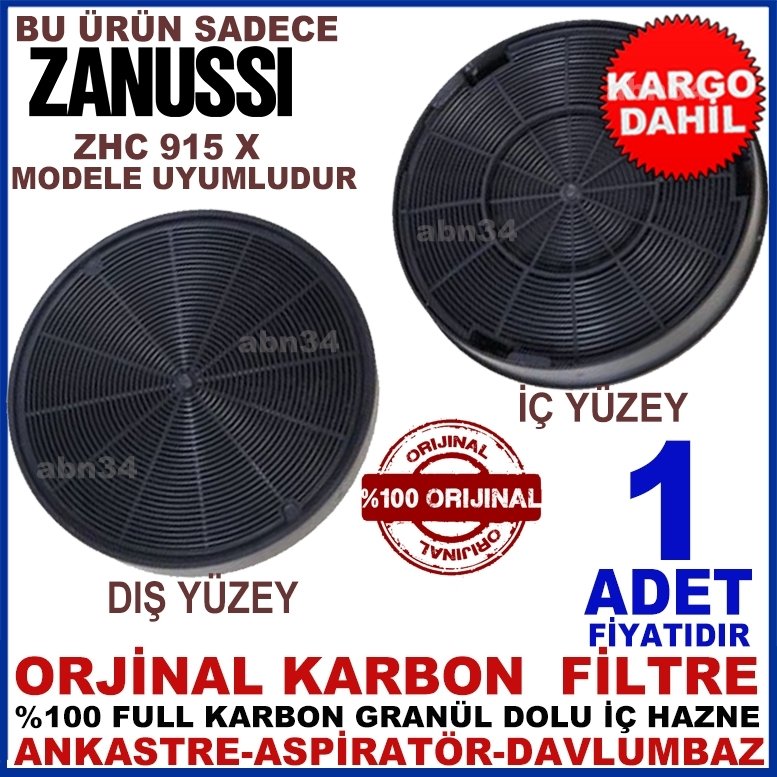 ZANUSSİ ANKASTRE DAVLUMBAZ FİLTRESİ ZHC 915 X MODEL FİLTRE