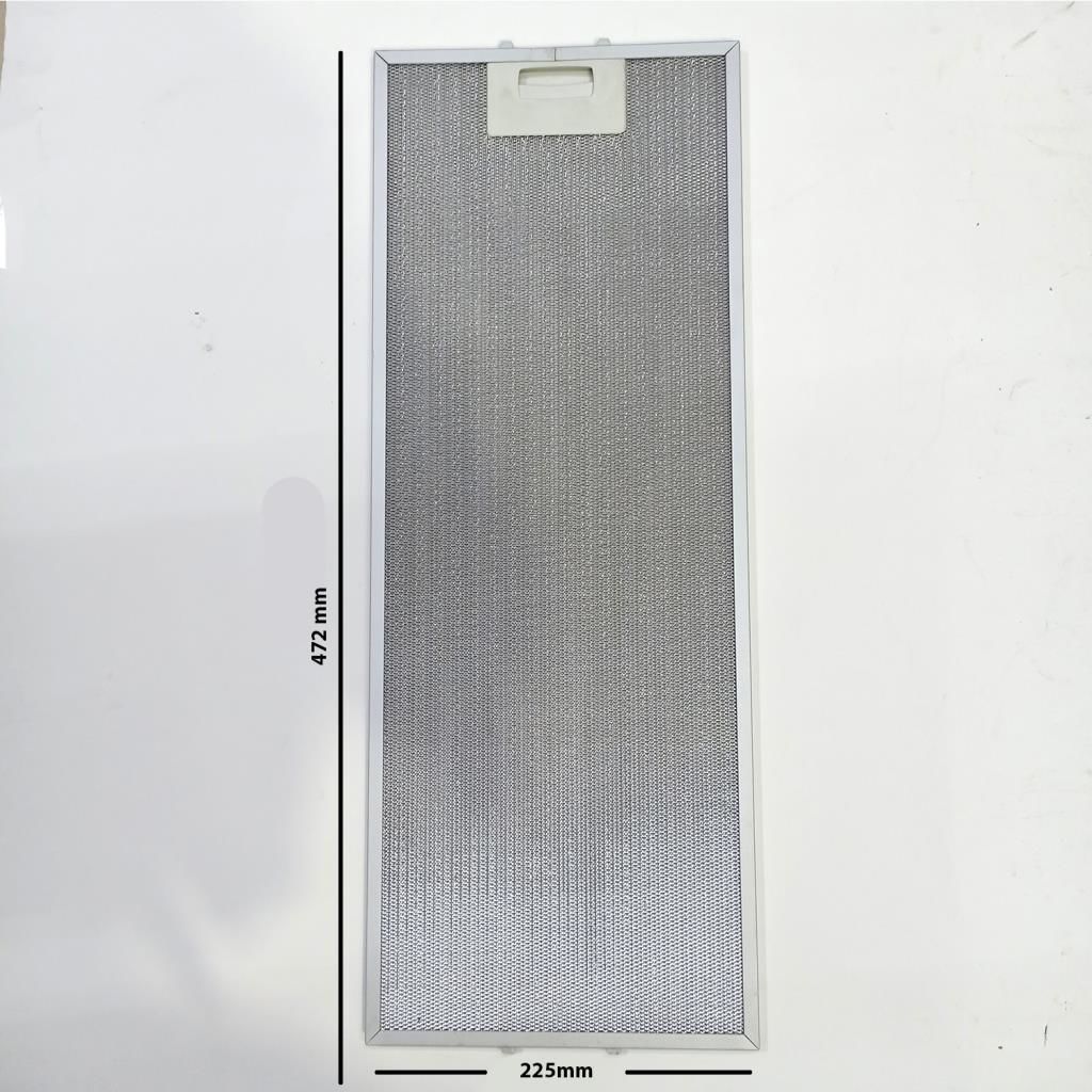 Davlumbaz 225mmx472mm Arka Ara 12,5 CM İki Tırnaklı Aspiratör Filtresi