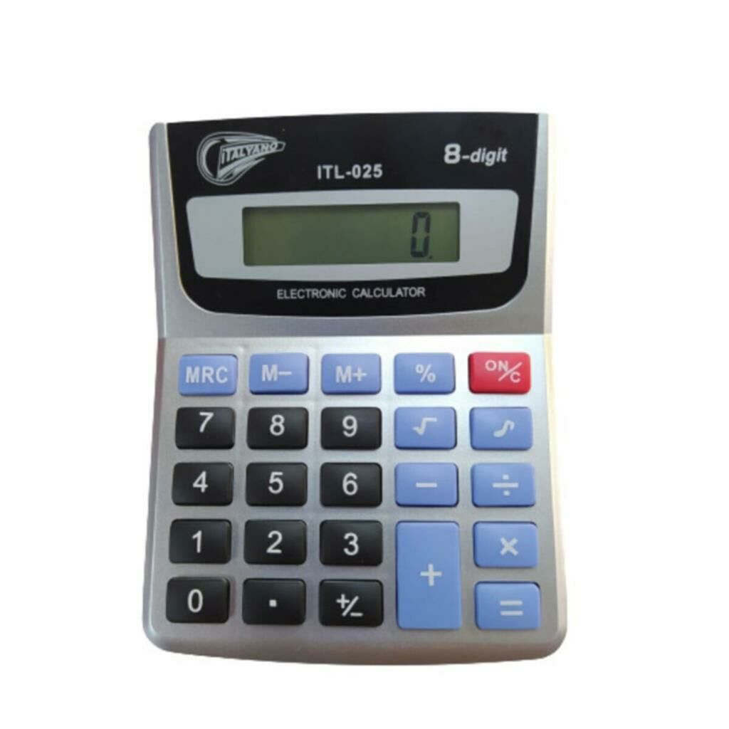 İtalyano 8 Rakamlı Büyük Ekran Özellikli Digital Masaüstü Hesap Makinesi KA-025