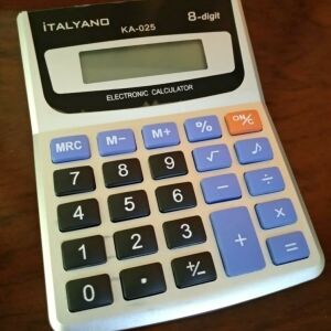 İtalyano 8 Rakamlı Büyük Ekran Özellikli Digital Masaüstü Hesap Makinesi KA-025