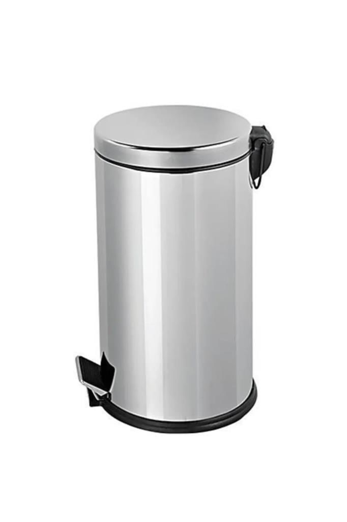 Krom Pedallı Paslanmaz Çelik 16 Litre Çöp Kovası içi çıkabilen 2. kovalıdır