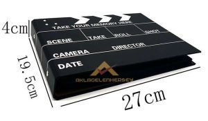 Sinema klaketi fotoğraf albümü film çekim tahtası şeklinde 60sayfa resimlik nostalji fotoğraf albümü