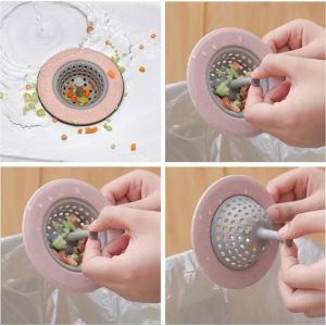 Saplı Silikon Mutfak Banyo Lavabo Süzgeci Filtresi