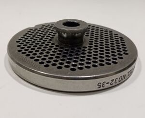 32 no Et Kıyma Makinesi için 3,5mm Standart Delikli Çelik Ayna Ömürlük Türk Malı Dövme Hava Çeliği